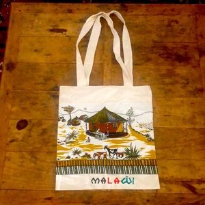Vintage Malawi Tote From Africa Handmade in Great Condition